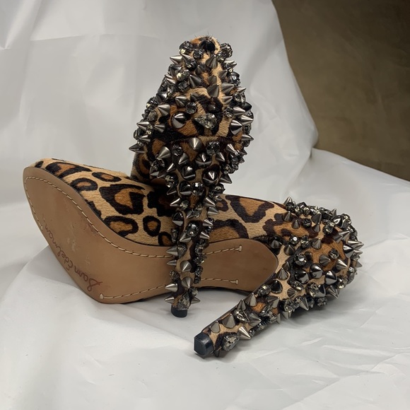 SAM EDELMAN Lorissa Leopard Print Spike Pumps! Size 7 1/2 print - Picture 11 of 12